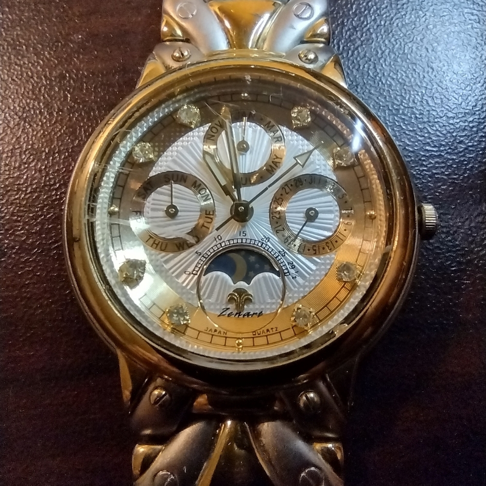 Men's 18K Gold Plated Zenart Quartz Watch